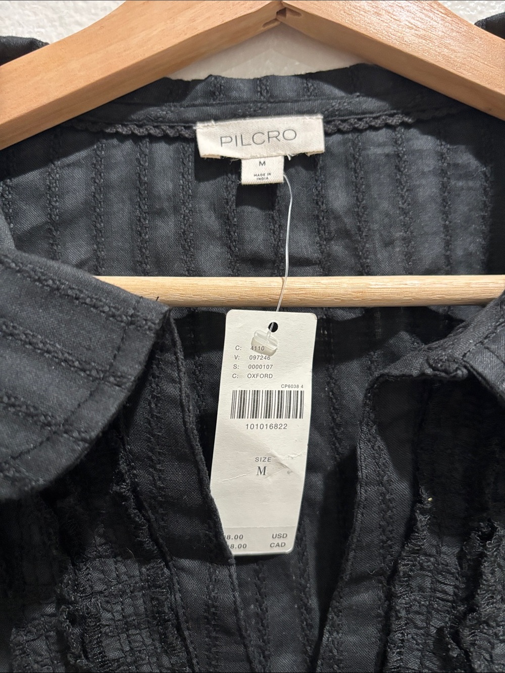 Pilcro by anthropologie keira collared button-front blouse NWT - Picture 2 of 8